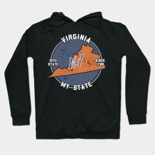 Virginia My State Patriot State Tourist Gift Hoodie